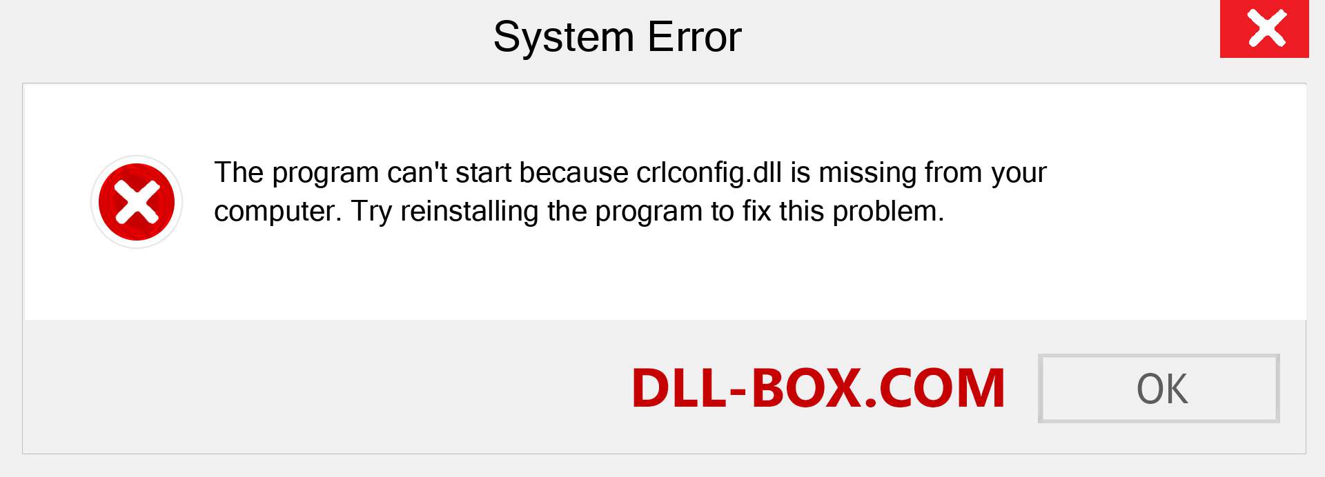  crlconfig.dll file is missing?. Download for Windows 7, 8, 10 - Fix  crlconfig dll Missing Error on Windows, photos, images