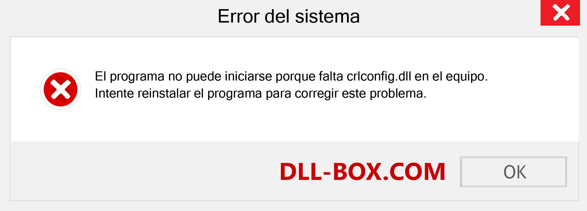 ¿Falta el archivo crlconfig.dll ?. Descargar para Windows 7, 8, 10 - Corregir crlconfig dll Missing Error en Windows, fotos, imágenes